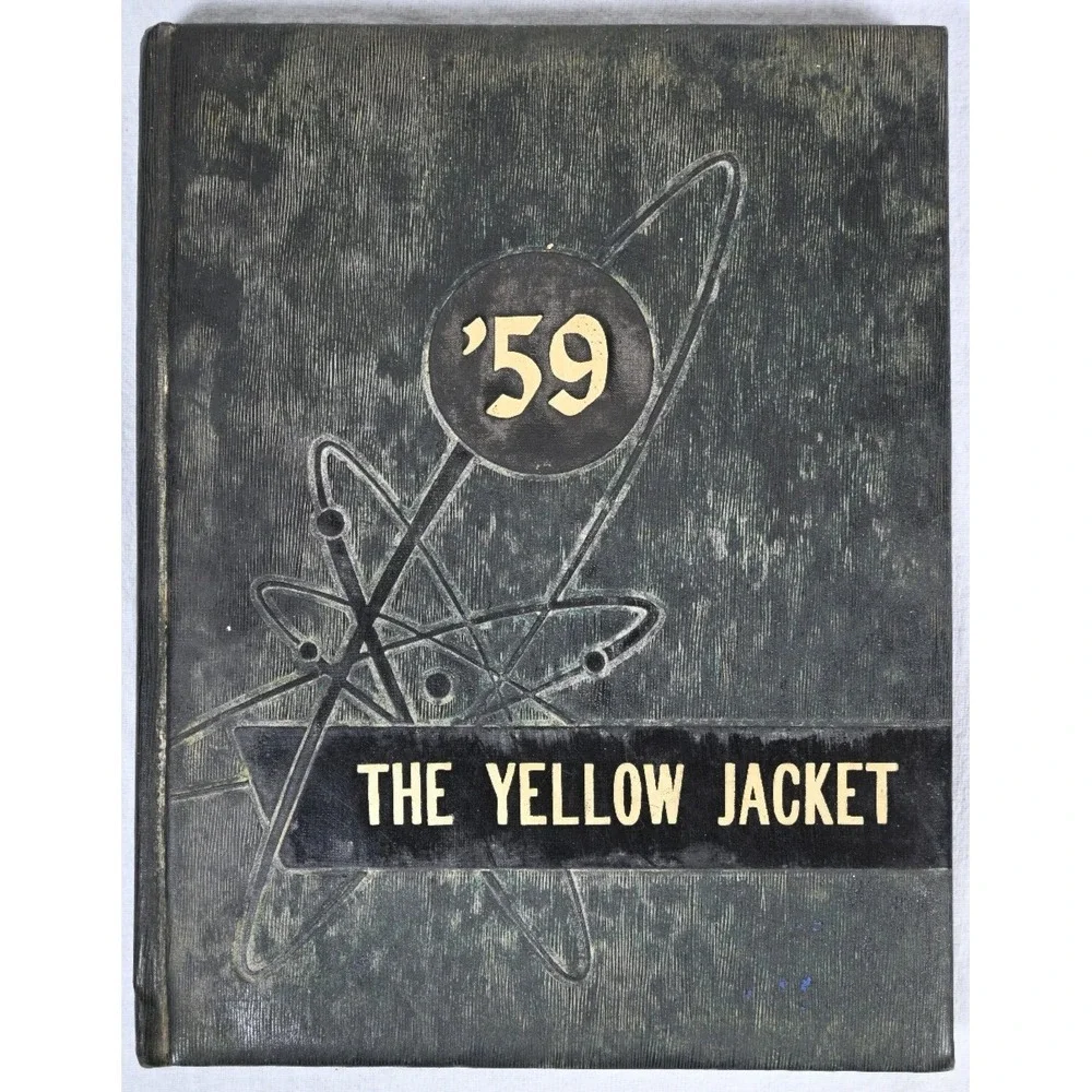 1959 Meridian Texas Yellow Jacket School Yearbook Vintage Annual